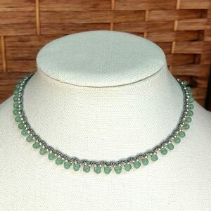 Handcrafted Boho Crochet Necklace Green Aventurine by Rust Belt Ra…